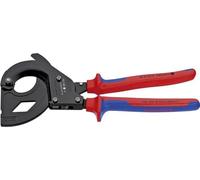 KNIPEX - Cesoia per cavi a cricchetto per cavi armati (SWA) in acciaio, Lunghezza complessiva: 315 mm 315