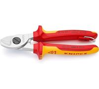 KNIPEX Cesoia per cavi in blister cromata isolante con, 95 16 165 T BK