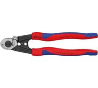 KNIPEX Cesoia per funi in acciaio forgiata in confezione, 95 62 190 SB | Self-service con impugnature multicomponente 190 mm