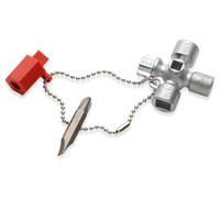 KN 00 11 02 - Chiave universale, corta, per quadro elettrico, 44 mm