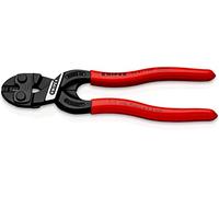 Knipex Cobolt S Tronchesi a Doppia Leva con Incavo Nella Lama Bonderizzata Nera, Rivestiti in Resina Sintetica 160 Mm (Confezione Self-Service/Blister) 71 31 160 Sb