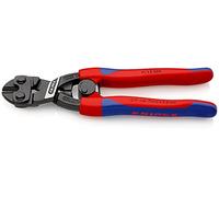 Knipex Cobolt Tronchese a Doppia Leva Bonderizzata Nera, Rivestiti in Materiale Bicomponente, Forma Affusolata 200 Mm (Confezione Self-Service/Blister) 71 12 200 Sb