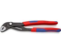 Knipex Cobra Pinza Regolabile di Nuova Generazione per Tubi e Dadi Bonderizzata Grigia, Rivestiti in Materiale Bicomponente, Forma Affusolata 250 Mm (Confezione Self-Service/Blister) 87 02 250 Sb