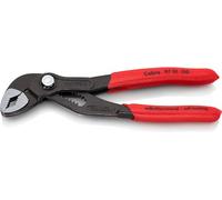Knipex Cobra Pinza Regolabile di Nuova Generazione per Tubi e Dadi Bonderizzata Grigia, Rivestiti in Resina Sintetica Antiscivolo 150 Mm 87 01 150