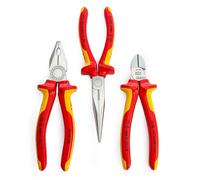 Knipex Electro VDE Pinza Set 3 Pezzi Naso Lungo Diagonali & Combinazione 002012