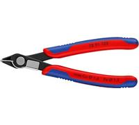 KNIPEX - Tronchese a tagliente laterale per elettronica Super Knips con reggifilo, SFW, Lunghezza complessiva: 125H mm 125H