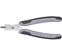 78 03 125 ESD Side-cutting pliers pinza, Pinze per elettronica grigio, Side-cutting pliers, Acciaio inossidabile, Acciaio, Plastica, Nero/Grigio, 12,5 cm, 55 g