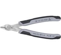 78 13 125 ESD pinza Pinze per taglio laterale, Pinze per elettronica grigio, Pinze per taglio laterale, Acciaio inossidabile, Acciaio, Plastica, Nero/Grigio, 12,5 cm, 57 g