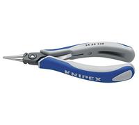 KNIPEX ESD Pinza a becchi ad ago, 5-1/4", liscia, grigia