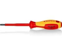 Knipex Giravite per Elettricisti per Viti Torx Brunita, Impugnatura Isolante, in Materiale Bicomponente, Collaudato Vde 210 Mm 98 26 30