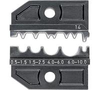 KNIPEX Matrice di crimpaggio per terminali femmina non isolati, 97 49 14 | tubolari e a compressione così come per capicorda non isolati a compressione