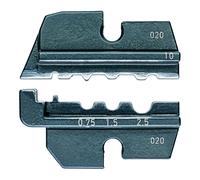 KNIPEX Matrice di crimpaggio per terminali non isolati tubolari e a compressione e connettori testa 0,75/1,5/2,5mm² Quantità:1
