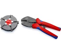 Knipex 97 33 02 pinza crimpatrice Blu, Rosso