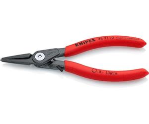 KNIPEX Pinza di precisione per anelli di sicurezza per anelli di, 48 31 J0 | sicurezza interni a fori con meccanismo di limitazione apertura/chiusura