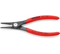 Knipex Pinza di Precisione per Anelli di Sicurezza per Anelli di Sicurezza Esterni Su Alberi Bonderizzata Grigia, Rivestiti in Resina Sintetica Antiscivolo 140 Mm 49 11 A1