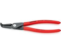 Knipex Pinza di Precisione per Anelli di Sicurezza per Anelli di Sicurezza Interni a Fori Bonderizzata Grigia, Rivestiti in Resina Sintetica Antiscivolo 210 Mm 48 21 J31