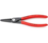 Knipex Pinza Di Precisione per Anelli Di Sicurezza per Anelli Di Sicurezza Interni A Fori Bonderizzata Grigia, Rivestiti in Resina Sintetica Antiscivolo 180 Mm, 48 11 J2 Sb