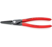 Knipex Pinza di Precisione per Anelli di Sicurezza per Anelli di Sicurezza Interni a Fori Bonderizzata Grigia, Rivestiti in Resina Sintetica Antiscivolo 225 Mm 48 11 J3