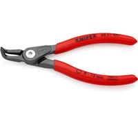 Knipex Pinza di Precisione per Anelli di Sicurezza per Anelli di Sicurezza Interni a Fori Bonderizzata Grigia, Rivestiti in Resina Sintetica Antiscivolo 130 Mm 48 21 J01