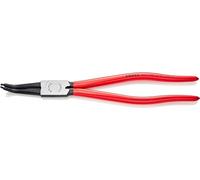 Knipex Pinza per Anelli di Sicurezza per Anelli di Sicurezza Interni a Fori Angolazione a 45° Bonderizzata Nera, Rivestiti in Resina Sintetica 310 Mm 44 31 J42