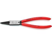 Knipex Pinza per Anelli di Sicurezza per Anelli di Sicurezza Interni a Fori Bonderizzata Nera, Rivestiti in Resina Sintetica 180 Mm 44 11 J2