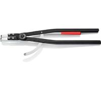 KNIPEX Pinza per anelli di sicurezza per anelli di sicurezza interni a fori nera, verniciata a polvere 590 mm, 44 20 J51