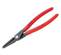 Knipex Pinza Di Precisione per Anelli Di Sicurezza per Anelli Di Sicurezza Interni A Fori Bonderizzata Grigia, Rivestiti in Resina Sintetica Antiscivolo 225 Mm, 48 11 J3 Sb