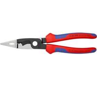 Knipex Pinza per Elettroinstallazioni Bonderizzata Nera, Rivestiti in Materiale Bicomponente 200 Mm 13 82 200