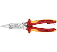KNIPEX Pinza per elettroinstallazioni in blister cromata, 13 96 200 T BK