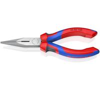 Knipex Pinza per Meccanica - con Becchi Mezzotondi con Tronchese (Pinza per Radiotecnici) Bonderizzata Nera, Rivestiti in Materiale Bicomponente 160 Mm 25 02 160