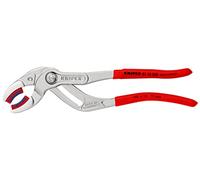 Knipex Pinza per Sifone e Connettore Cromata, Rivestiti in Resina Sintetica Antiscivolo 250 Mm (Confezione Self-Service/Blister) 81 13 250 Sb