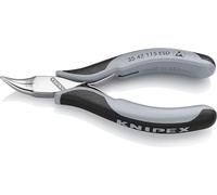 KNIPEX - Pinza a becchi corti diritti per elettronica, piegata a 45°, Lunghezza complessiva: 115 mm 115