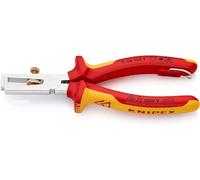 KNIPEX Pinza spelacavi con molla di apertura universale, 11 06 160 T | cromata isolante con manici rivestiti in materiali bicomponente, collaudati VDE;