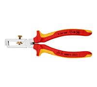 KNIPEX - Pinza spellafili, esecuzione cromata isolata a norme VDE, Lunghezza complessiva: 160 mm 160