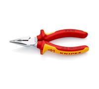 KNIPEX - Pinza universale con testa a punta, cromata isolata a norme VDE, Lunghezza complessiva: 145 mm 145