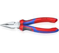 KNIPEX Pinza universale con testa a punta cromata con manici comfort 185 mm, 08 25 185