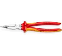 KNIPEX 08 26 185 SB Pinza universale con testa a punta isolati con manici rivestiti in materiale bicomponente, collaudati VDE cromata 185 mm