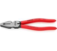 Knipex Pinza Universale Tipo Forte Bonderizzata Nera, Rivestiti in Resina Sintetica 200 Mm (Confezione Self-Service/Blister) 02 01 200 Sb
