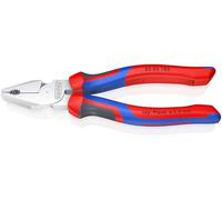 KNIPEX - Pinza universale, esecuzione cromata, manici rivestiti 180