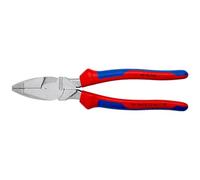 KNIPEX Pinza universale tipo forte "Lineman's Pliers" modello americano cromata con impugnature multicomponente 240 mm, 09 05 240