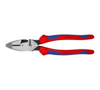 KNIPEX Pinza universale tipo forte "Lineman's Pliers" modello americano in confezione Self-service con manici comfort, 09 02 240 SB
