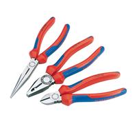 Knipex Pinze Montaggio Confezione 3 Pezzi Combinazione Naso Lungo Lato Cutter 00