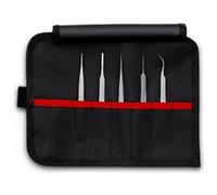 KNIPEX pinzette di precisione set 5 pz. Tenaglia
