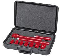 KNIPEX Set di 10 chiavi a bussola, attacco da 1/2", SAE, isolate 1000 V
