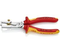 Knipex Strix Pinze Spelacavi con Cesoia per Cavo Cromata, Isolati con Manici Riv