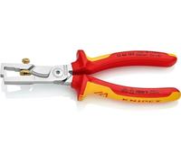 KNIPEX - Pinza spelafili con cesoia per cavi “StriX” isolata a norme VDE, Lunghezza complessiva: 180 mm 180