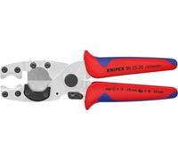 KNIPEX Tagliatubi per guaine e tubi rivestiti in confezione Self-service cromata con impugnature multicomponente 210 mm, 90 25 20 SB