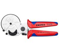 KNIPEX Tagliatubi per tubi di plastica ad elevato spessore, 90 25 25 | cromata con impugnature multicomponente 210 mm