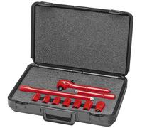 KNIPEX Tools 98 99 11 S3 - Set di chiavi a bussola isolate, 10 pezzi (989911S3)