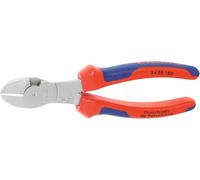 KNIPEX - Tronchese a tagliente laterale, esecuzione cromata, manici rivestiti 180